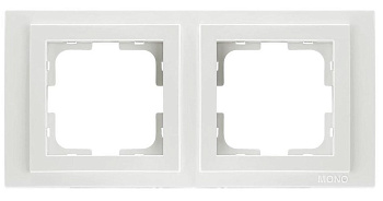 Despina Рамка универсальная 2 мест . Белый IP20 Mono