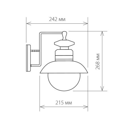 Настенный уличный светильник 1*E27 черный IP44 Talli D (a038480) Elektrostandard