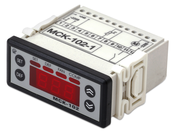 Холодильный контроллер МСК-102-14 в комплекте с 1 NTC Новатек-Электро