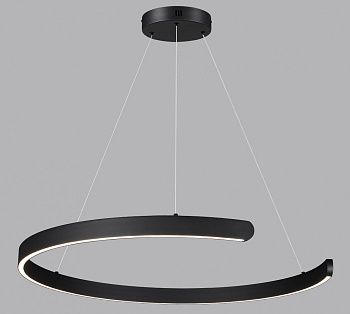 Светильник светодионый подвесной на струнах 57W 3000-6000K 2019 Лм 220V чёрный LUMION