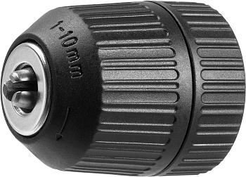 Патрон быстрозажимной "Мастер" для дрели, 10 мм, посадочная резьба 3/8", под сверло Д 0,8-10 мм ЗУБР