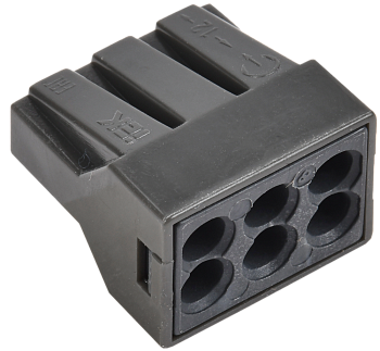 Строительно-монтажная клемма СМК 773-306 с пастой (4шт/упак) IEK