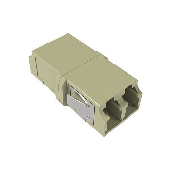 Адаптер LC/UPC-Duplex TOP, Senior/Senior, SC-footprint, ОМ2, бежевый DKC