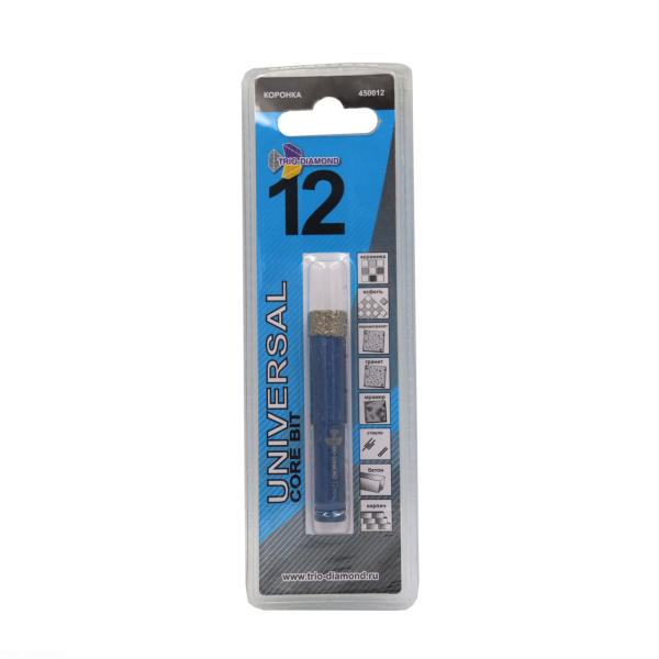 Коронка алмазная универсальная 12 мм 450012 Trio-Diamond