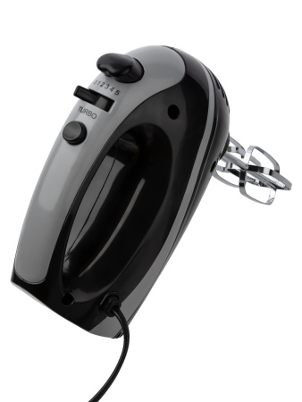 Миксер ручной «Зевс 2», 300 Вт, 5 скоростей, режим «Турбо», 2 комплекта насадок, черный, TDM