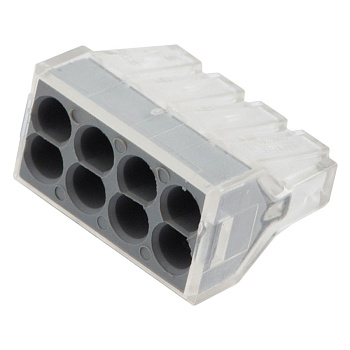 GTER6-08-75-P клемма строительно-монтажная, СМК, 8-проводная, 0.75-2.5 мм2, с пастой, 50/2500 General