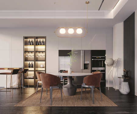 Подвесной светильник 3*E14 40Вт Латунь IP20 Erich MOD221PL-03BS Maytoni