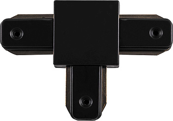 Коннектор Т-образный однофазный для шинопровода , черный , LD1003