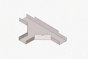 Лоток тройниковый замковый глухой ОТЗГ 150х100 УХЛ1, горячее цинкование, S1,0