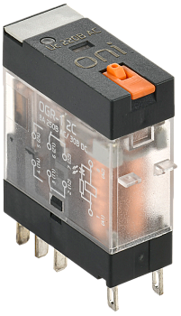 Реле общего назначения OGR-1 2C 220В AC со светодиодом и тестовой кнопкой ONI