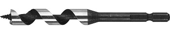 Сверло по дереву, спираль Левиса, шестигранный хвостовик 1/4", Эксперт 29483-120-10, d=10х120мм ЗУБР