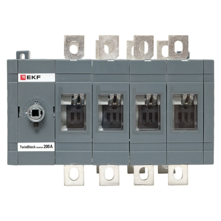 Рубильник 200A 4П реверсивный без рукоятки управления TwinBlock EKF