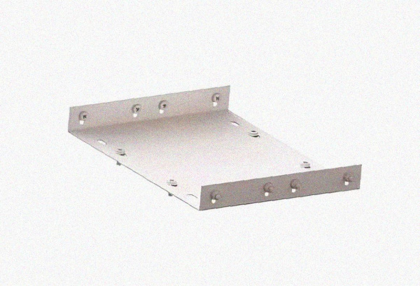 Соединитель лотковый замковый СЛЗ-75х65х1,5 УХЛ1, оцинкованный лист, S1,5