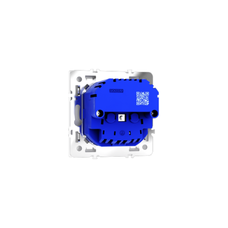 Розетка встраиваемая Voltum S70 с заземлением и защитными шторками, 16А, с USB, A+C, (белый глянцевый)