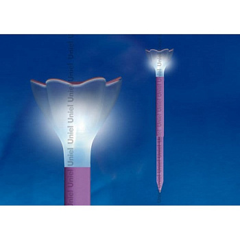 Св-к садовый на солн.батарее "Розовый крокус" 1LED Белый свет IP44 USL-C-420/PT305 Uniel