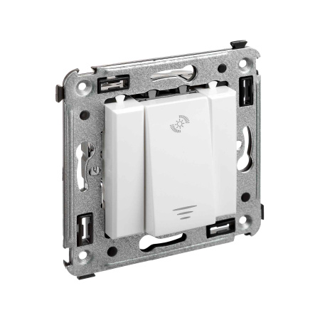 Диммер кнопочный в стену для LED ламп, "Avanti", "Белое облако" DKC