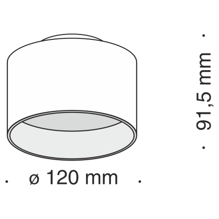 Потолочный светильник 16Вт 3000K Черный IP20 Planet C009CW-L16B Technical