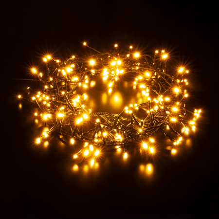 Гирлянда нить "Мишура" теплый белый 5м IP20 (400-004 теплый белый) Eurosvet