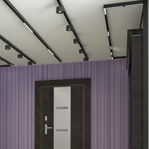 Трековый св-к для низков.шинопровода IP20 LED 4000K 24W 48V FLUM черный C NOVOTECH