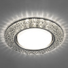 Св-к встр.с белой LED подсветкой Feron CD4032 потолочный GX53 без лампы, прозр., хром