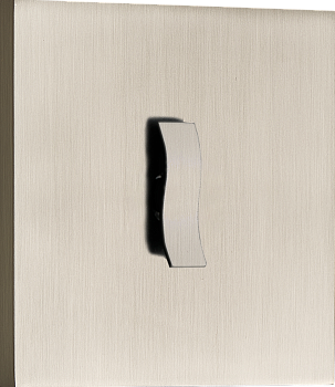 Donel N96 Переключатель на 1 тумблер, клавиша Wave, 10AX 250V, Никель, серия DT