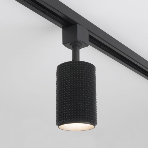 Трековый светильник для однофазного шинопровода 1*GU10 черный IP20 Spike (a048158) Elektrostandard