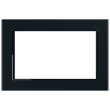 Рамка 2-местная (без перемычки), стекло, STEKKER, GFR00-7012-05М, серия Катрин, черный матовый