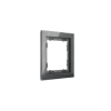 Рамка стеклянная Voltum S70 на 1 пост, (графит, стекло)