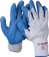 Особопрочные перчатки СУПЕРПРОЧНЫЕ латексные рельефное покрытие, размер XL ЗУБР