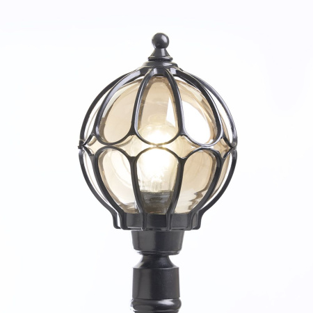 Светильник садово-парковый Feron PL3706 круглый, столб 60W 230V E27, черный