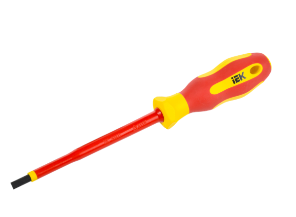 Отвертка диэлектрическая SL5,5х125 Т2 IEK