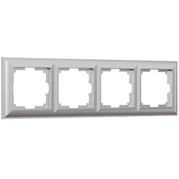 Fiore Рамка на 4 поста (серебряный) Werkel