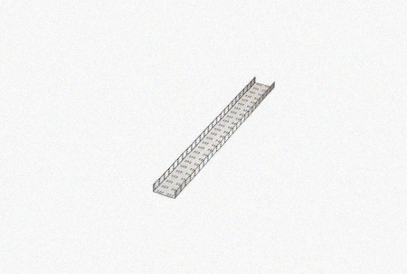 Лоток замковый перфорированный ЛМЗ 200х110х2000 УХЛ1, горячее цинкование, S1,5