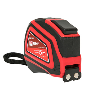 Рулетка измерительная РС-10 (5 м х 25 мм) Autostop Магнит Expert EKF