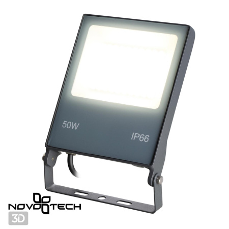 Ландшафтный св-к IP66 LED 4000K 50W 100-300V ARMIN темно-серый NOVOTECH