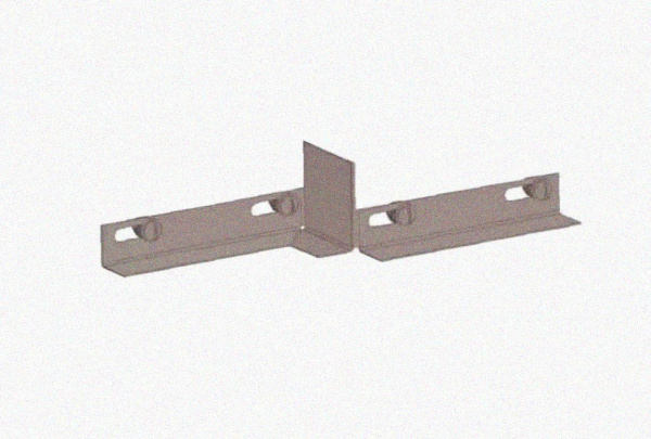 Соединитель-переходник замковый ПУгПЗ 400х100 УХЛ1 (правый), горячее цинкование, S1,5