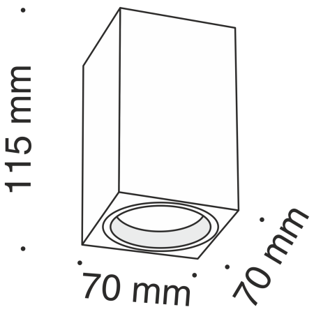Потолочный светильник 1*GU10 50Вт Черный IP20 Alfa C011CL-01B Technical