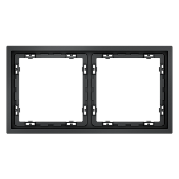 Рамка пластиковая Voltum S70 на 2 поста, (графит)