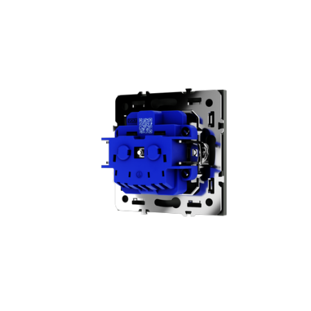 Розетка встраиваемая Voltum S70 с заземлением 16А, (титан)