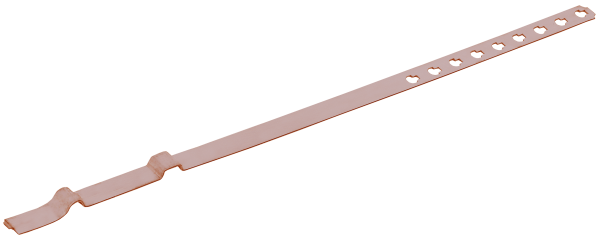 Держатель проводника круглого 8мм для водосточной трубы 80-120мм медь IEK