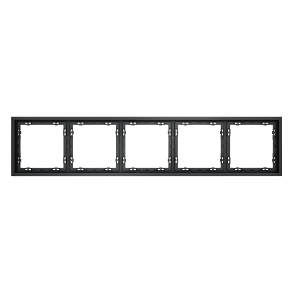 Рамка пластиковая Voltum S70 на 5 постов, (графит)