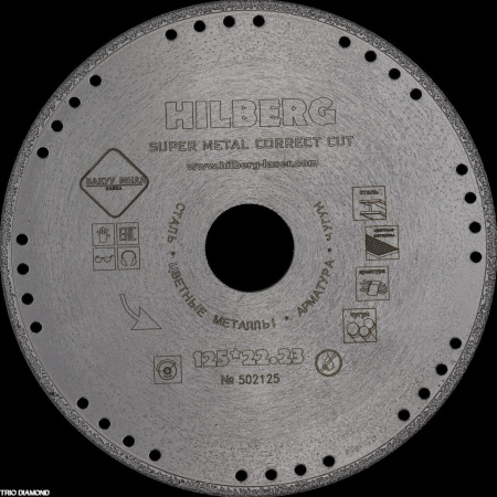 Диск алмазный отрезной 125*22,23 Super Metall Сorrect Cut 502125 Hilberg