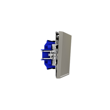 Выключатель встраиваемый Voltum S70 одноклавишный с подсветкой 10А, (шелк)
