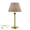 Настольная лампа E14 1*40W 220V MONTANA античная латунь,бежевый LUMION