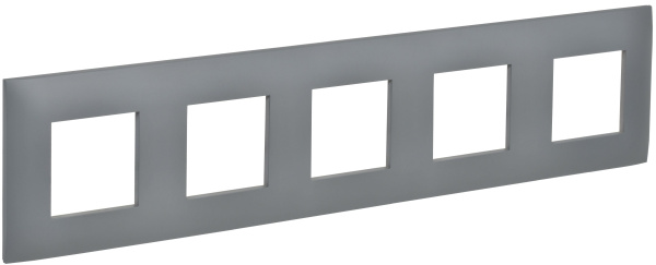 SKANDY Рамка 5-местная SK-F05Gr серый IEK
