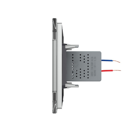 Розетка USB с блоком 5В 2.1А двойная Серая Livolo