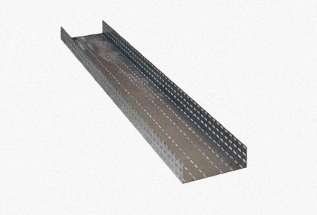 Лоток перфорированный ЛМ 500х100х3000 УХЛ1, оцинкованный лист, S1,5