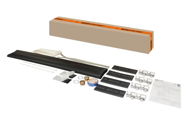 Муфта кабельная термоусаживаемая соединительная 70-120 кв.мм, 1кВ, ПВХ/СПЭ с броней, с соединителями