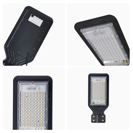 29-08 Светильник светодиодный, уличный, консольный 60Вт, 230В/50Гц, 4800лм, 6500К, IP65, КСС "Д", 400х170х45мм, Ф40мм, чёрный, алюминий APEYRON