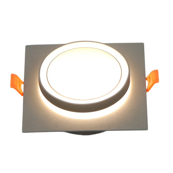 Встраиваемый светильник General GCL-GX53-H38 Вега Квадратный Графит